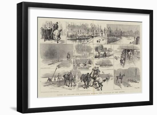 Notes at Oxford and Cambridge During the Training of the Crews-Sydney Prior Hall-Framed Giclee Print