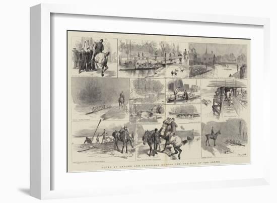 Notes at Oxford and Cambridge During the Training of the Crews-Sydney Prior Hall-Framed Giclee Print