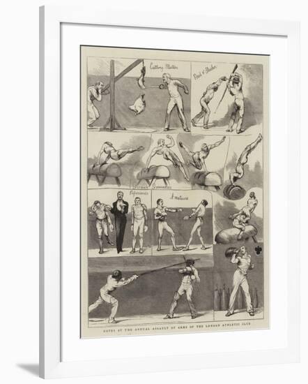 Notes at the Annual Assault of Arms of the London Athletic Club-null-Framed Giclee Print