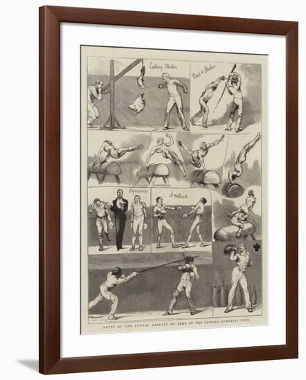 Notes at the Annual Assault of Arms of the London Athletic Club-null-Framed Giclee Print