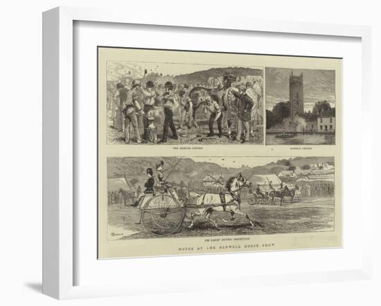 Notes at the Banwell Horse Show-Alfred Chantrey Corbould-Framed Giclee Print