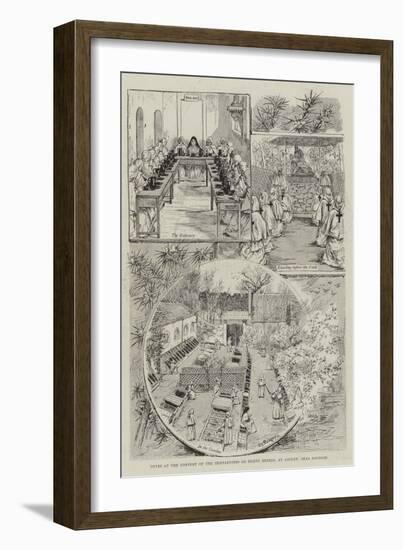 Notes at the Convent of the Bernardines or Silent Sisters, at Anglet, Near Bayonne-V.a. Poirson-Framed Giclee Print