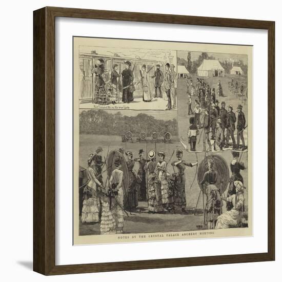Notes at the Crystal Palace Archery Meeting-null-Framed Giclee Print