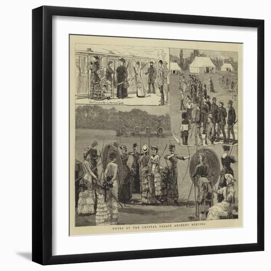 Notes at the Crystal Palace Archery Meeting-null-Framed Giclee Print