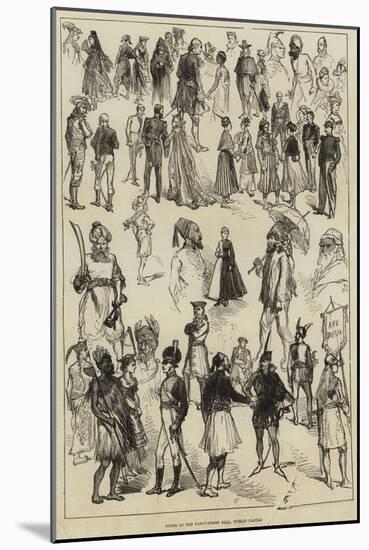 Notes at the Fancy-Dress Ball, Dublin Castle-null-Mounted Giclee Print