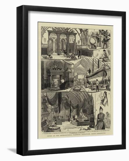 Notes at the International Fisheries Exhibition, South Kensington-null-Framed Giclee Print