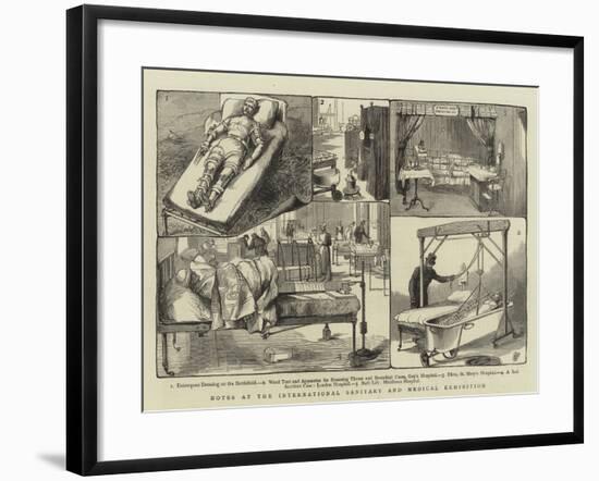 Notes at the International Sanitary and Medical Exhibition-null-Framed Giclee Print