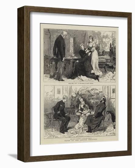 Notes at the London Theatres-Adrien Emmanuel Marie-Framed Giclee Print