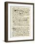 Notes by William Hogarth, C1751-William Hogarth-Framed Giclee Print