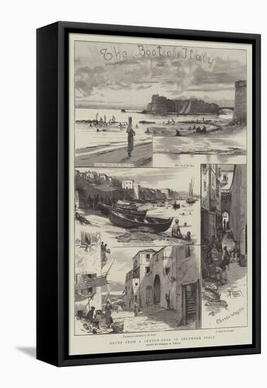 Notes from a Sketch-Book in Southern Italy-Charles William Wyllie-Framed Stretched Canvas
