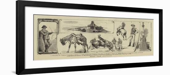 Notes from Australia-null-Framed Giclee Print