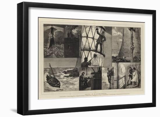Notes in a Lighthouse-William Bazett Murray-Framed Giclee Print
