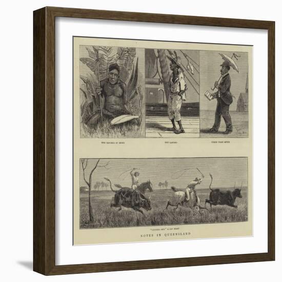 Notes in Queensland-null-Framed Giclee Print