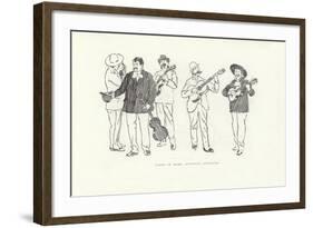 Notes in Rome, Funiculi, Funicula-Phil May-Framed Giclee Print