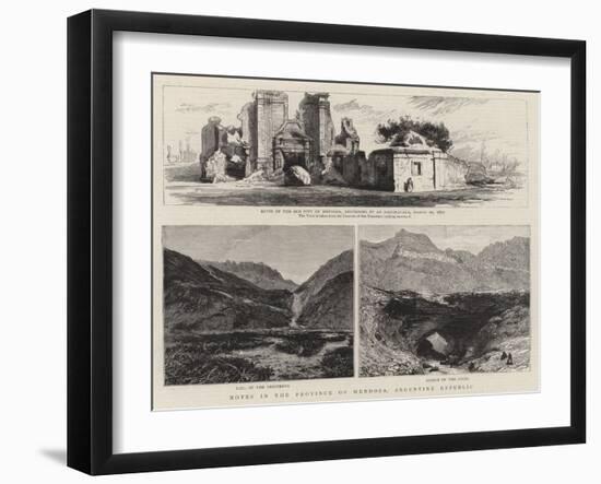 Notes in the Province of Mendoza, Argentine Republic-null-Framed Giclee Print
