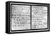 Notes Taken by Enrico Fermi-null-Framed Stretched Canvas