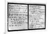 Notes Taken by Enrico Fermi-null-Framed Giclee Print