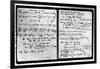 Notes Taken by Enrico Fermi-null-Framed Giclee Print