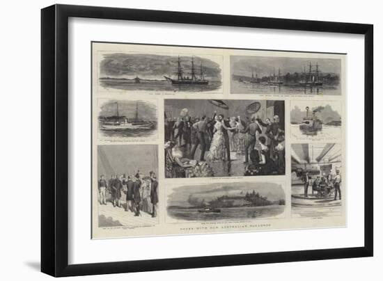 Notes with Our Australian Squadron-William Lionel Wyllie-Framed Giclee Print