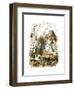 "Nothing But a Pack of Cards" Alice in Wonderland by John Tenniel-Piddix-Framed Art Print