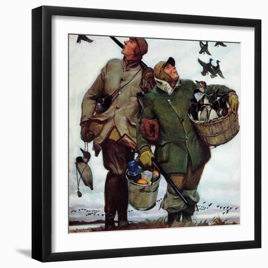 "Nothing but Decoys", December 1, 1951-Mead Schaeffer-Framed Premium Giclee Print