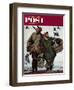 "Nothing but Decoys" Saturday Evening Post Cover, December 1, 1951-Mead Schaeffer-Framed Giclee Print