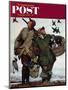 "Nothing but Decoys" Saturday Evening Post Cover, December 1, 1951-Mead Schaeffer-Mounted Giclee Print
