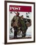 "Nothing but Decoys" Saturday Evening Post Cover, December 1, 1951-Mead Schaeffer-Framed Giclee Print