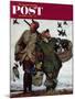 "Nothing but Decoys" Saturday Evening Post Cover, December 1, 1951-Mead Schaeffer-Mounted Giclee Print