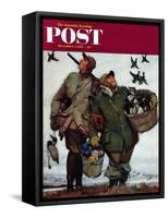 "Nothing but Decoys" Saturday Evening Post Cover, December 1, 1951-Mead Schaeffer-Framed Stretched Canvas