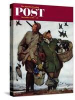 "Nothing but Decoys" Saturday Evening Post Cover, December 1, 1951-Mead Schaeffer-Stretched Canvas