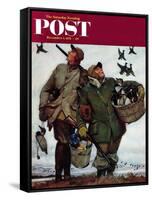 "Nothing but Decoys" Saturday Evening Post Cover, December 1, 1951-Mead Schaeffer-Framed Stretched Canvas