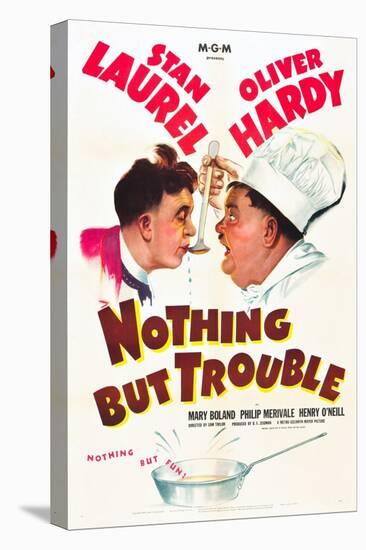 Nothing but Trouble, Stan Laurel, Oliver Hardy, 1944-null-Stretched Canvas