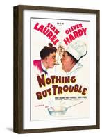 Nothing but Trouble, Stan Laurel, Oliver Hardy, 1944-null-Framed Art Print