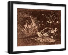 Nothing. It Will Say.-Francisco de Goya-Framed Art Print