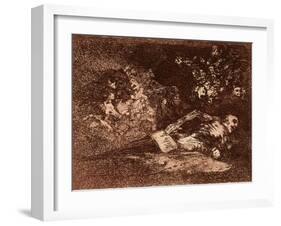 Nothing. It Will Say.-Francisco de Goya-Framed Art Print