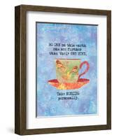 Nothing Personally Bird Cup-Bee Sturgis-Framed Art Print