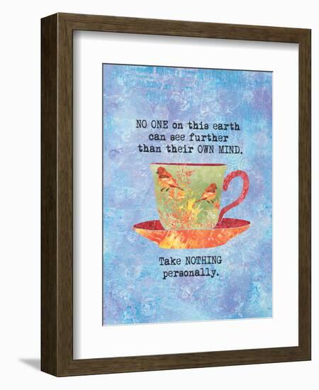 Nothing Personally Bird Cup-Bee Sturgis-Framed Art Print