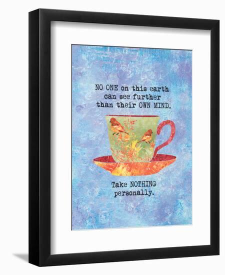 Nothing Personally Bird Cup-Bee Sturgis-Framed Art Print
