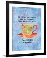 Nothing Personally Bird Cup-Bee Sturgis-Framed Art Print