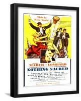 Nothing Sacred, Carole Lombard, Fredric March, 1937-null-Framed Art Print