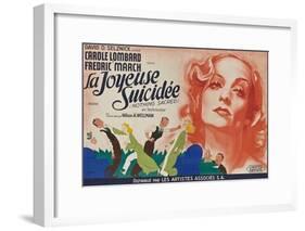 Nothing Sacred, French Movie Poster, 1937-null-Framed Art Print