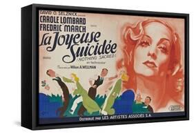 Nothing Sacred, French Movie Poster, 1937-null-Framed Stretched Canvas