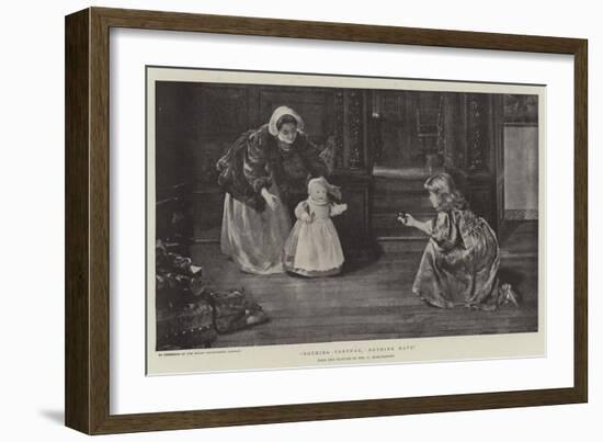 Nothing Venture, Nothing Have-Sir Lawrence Alma-Tadema-Framed Giclee Print