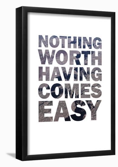 Nothing Worthy Canyon Letters-null-Framed Poster