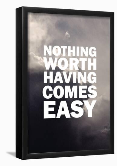 Nothing Worthy In The Clouds-null-Framed Poster