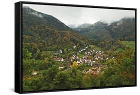Nothweiler Village, Palatinate Forest, Rhineland-Palatinate, Germany, Europe-Jochen Schlenker-Framed Stretched Canvas