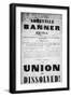 Notice Announcing South Carolina will Leave United States, Published in Abbeville Banner Extra-null-Framed Giclee Print