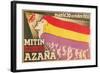 Notice of Meeting for Spanish Republicans-null-Framed Art Print