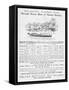 Notice of Sailings of Thames Steamers Operated by Salter Brothers of Folly Bridge Oxford-null-Framed Stretched Canvas